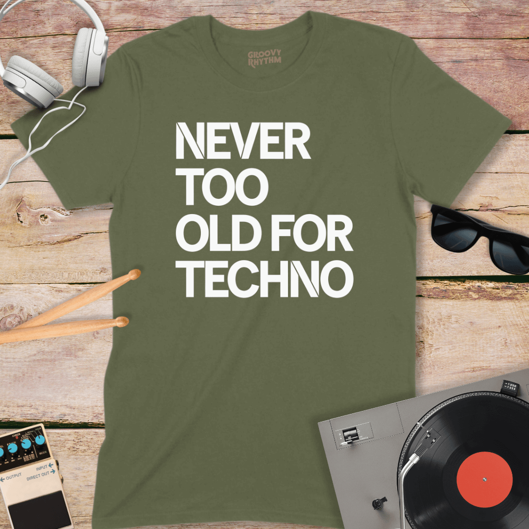 Never Too Old Techno Tee