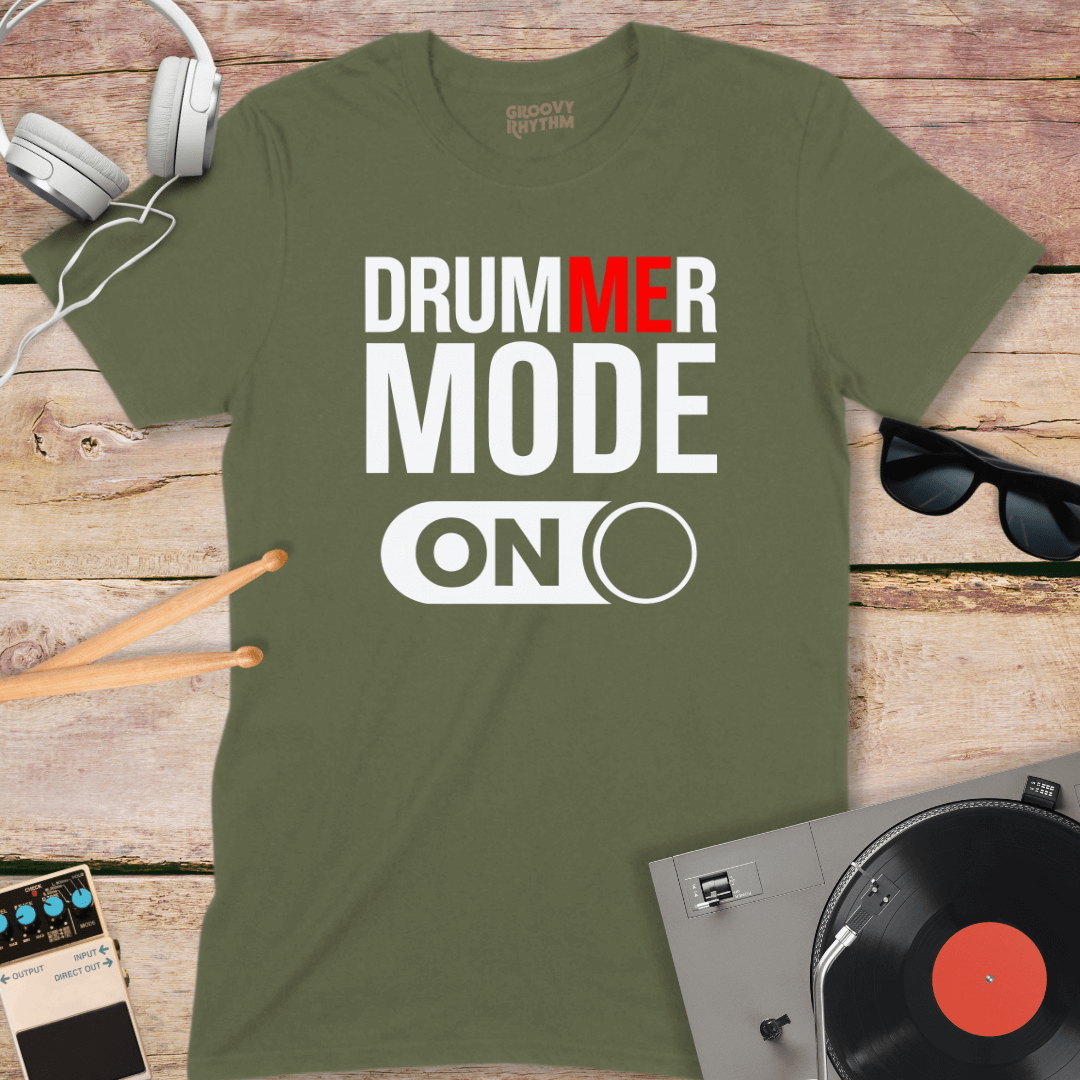Drummer Mode On Tee