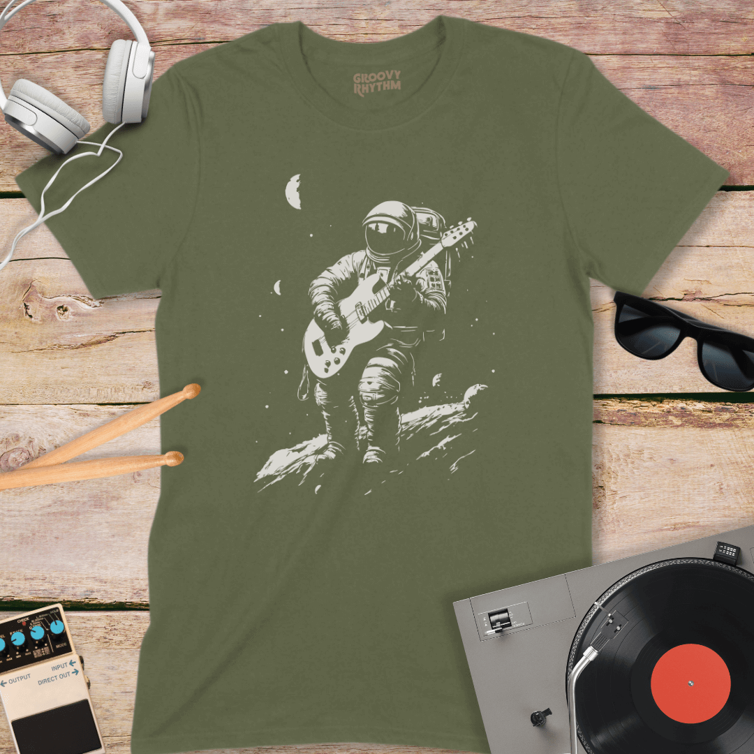 Astronaut Plays Guitar Tee