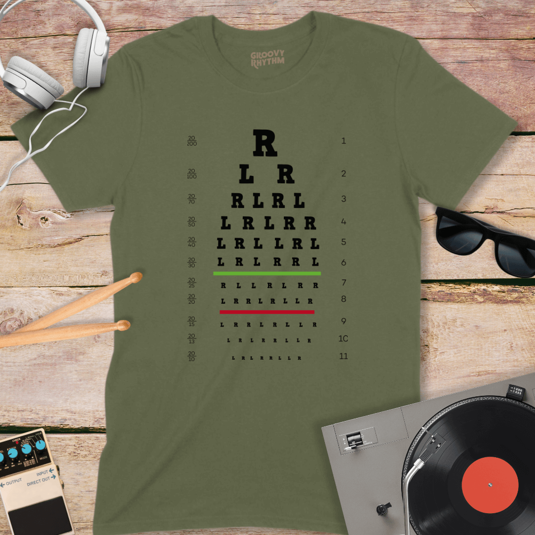 Drummer Eye Test Tee