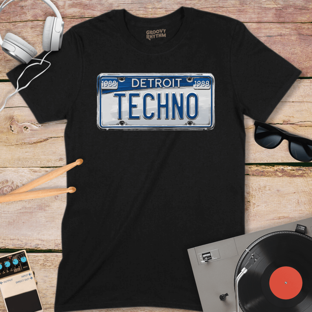 Detroit Techno Number Plate Tee