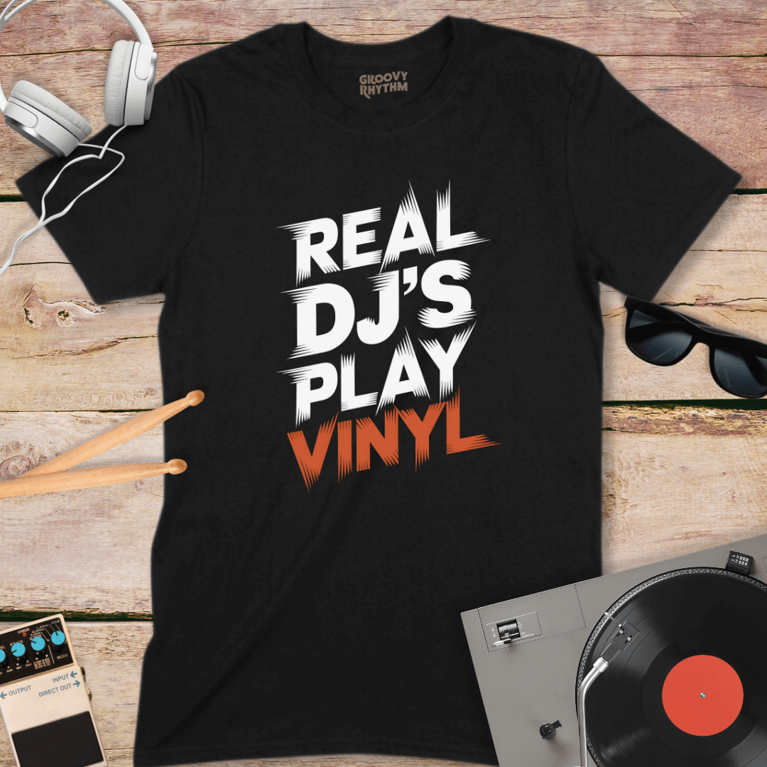 Real DJ's Play Vinyl Tee
