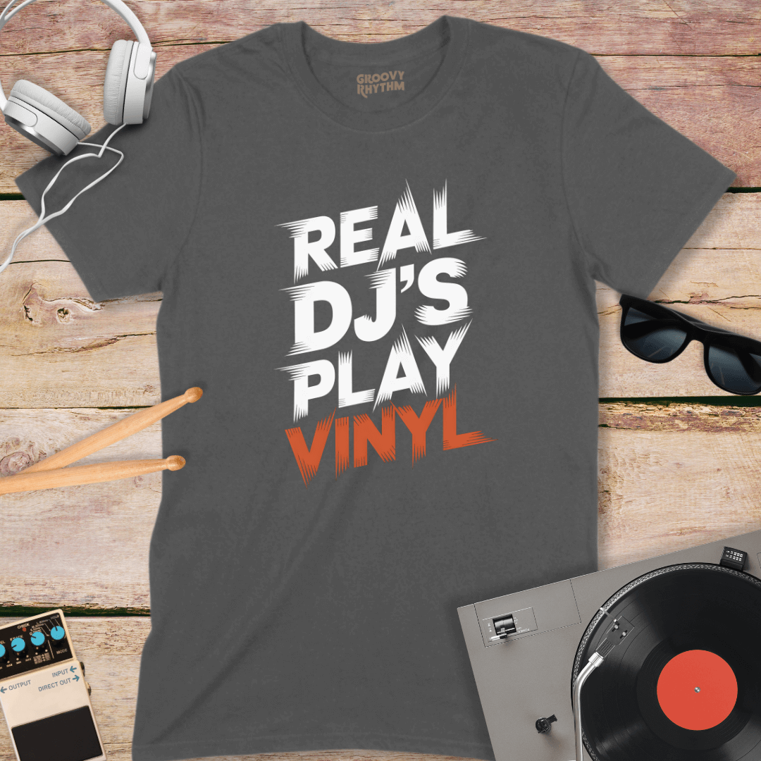 Real DJ's Play Vinyl Tee