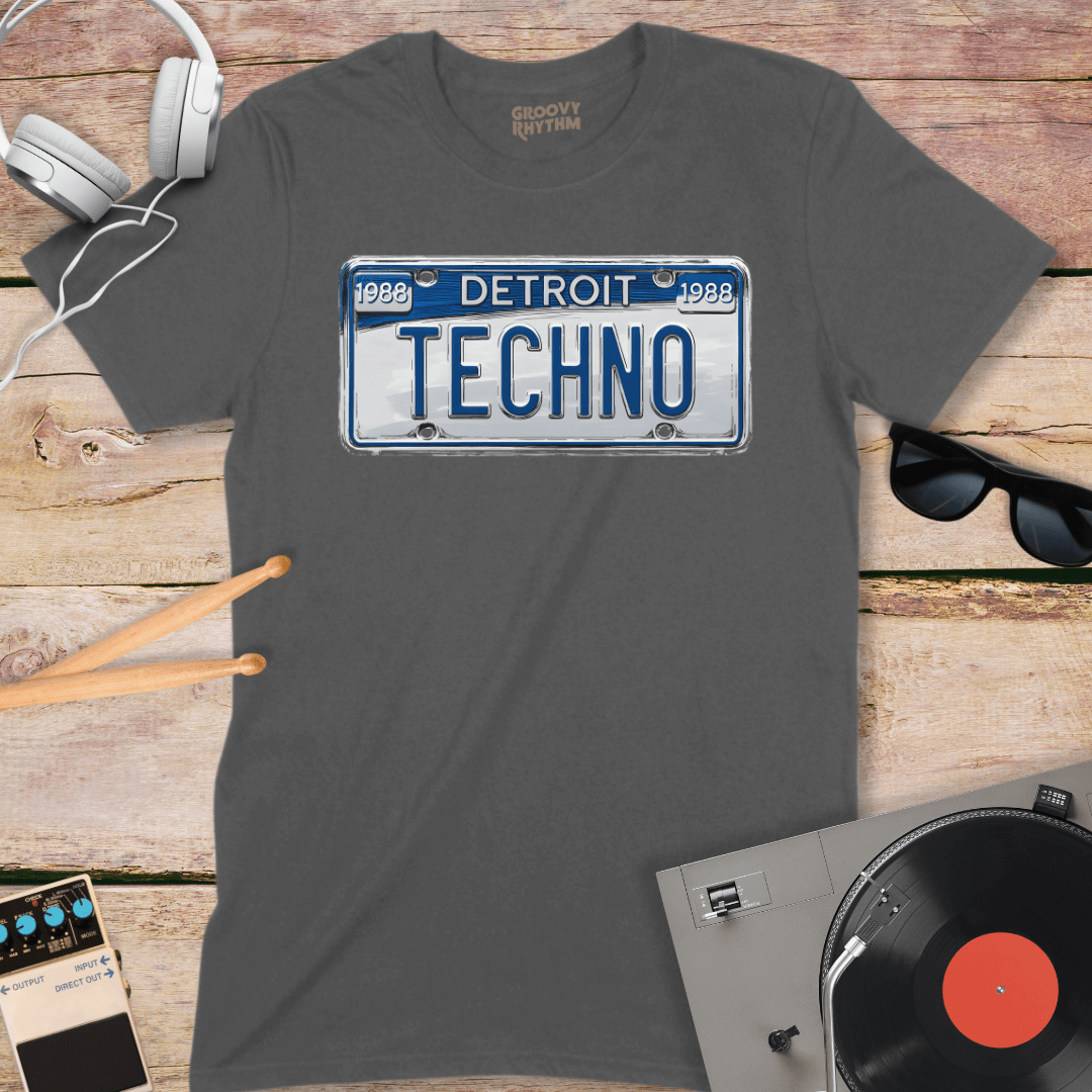 Detroit Techno Number Plate Tee