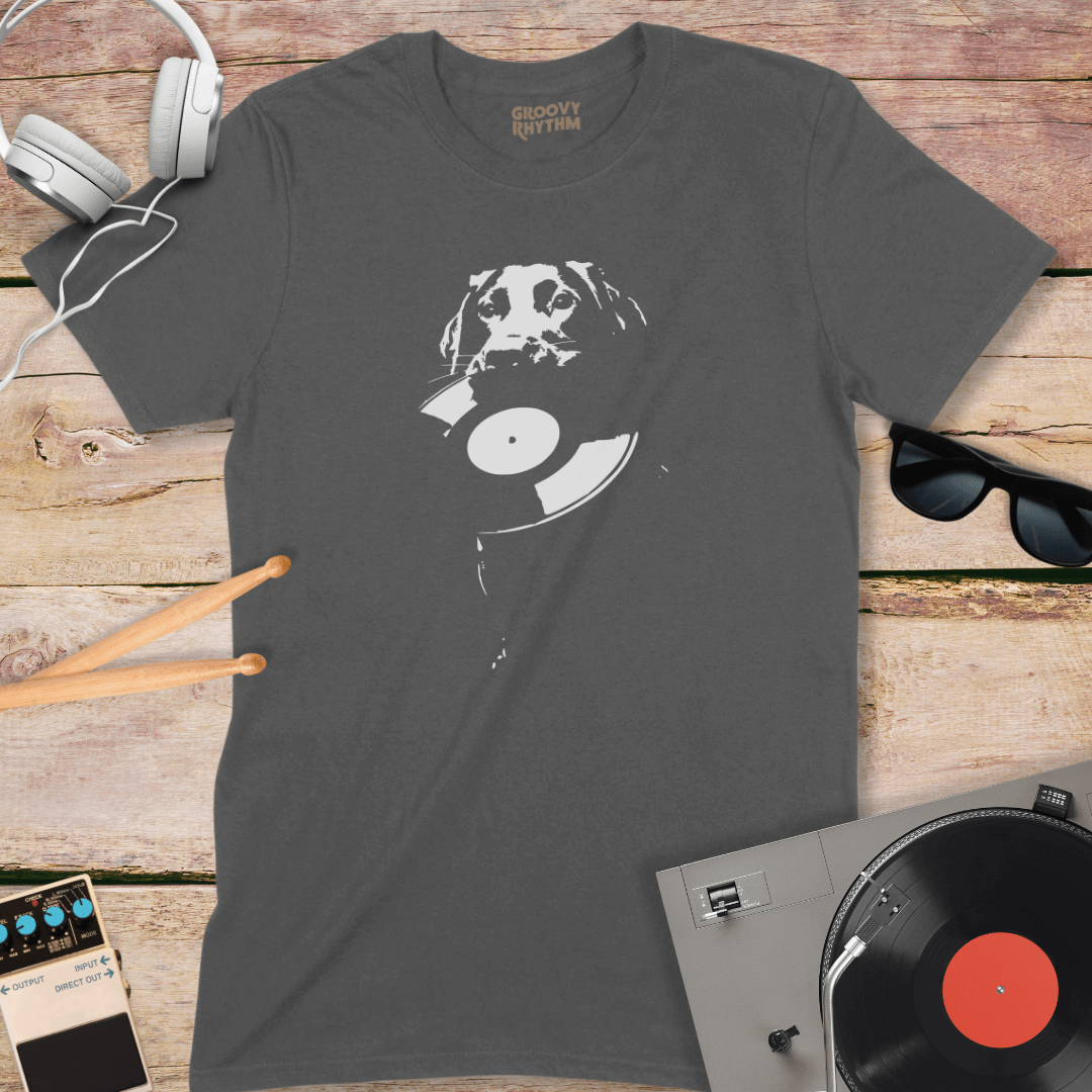 My Hound Loves Vinyl T-Shirt