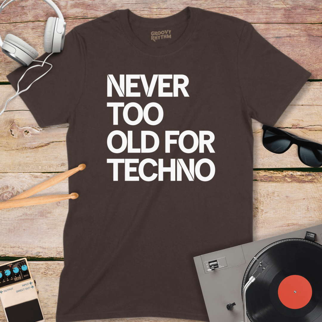 Never Too Old Techno Tee