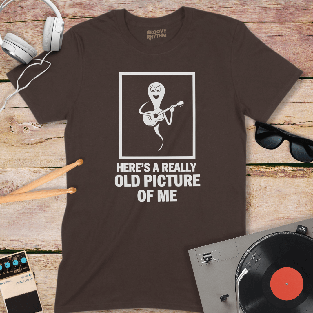 Really Old Pic of Me Guitar Tee