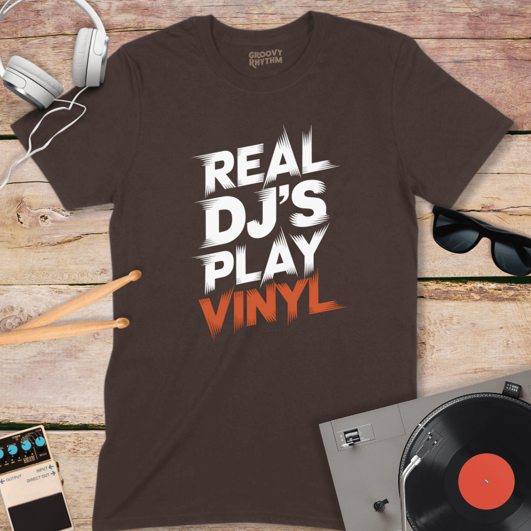 Real DJ's Play Vinyl Tee