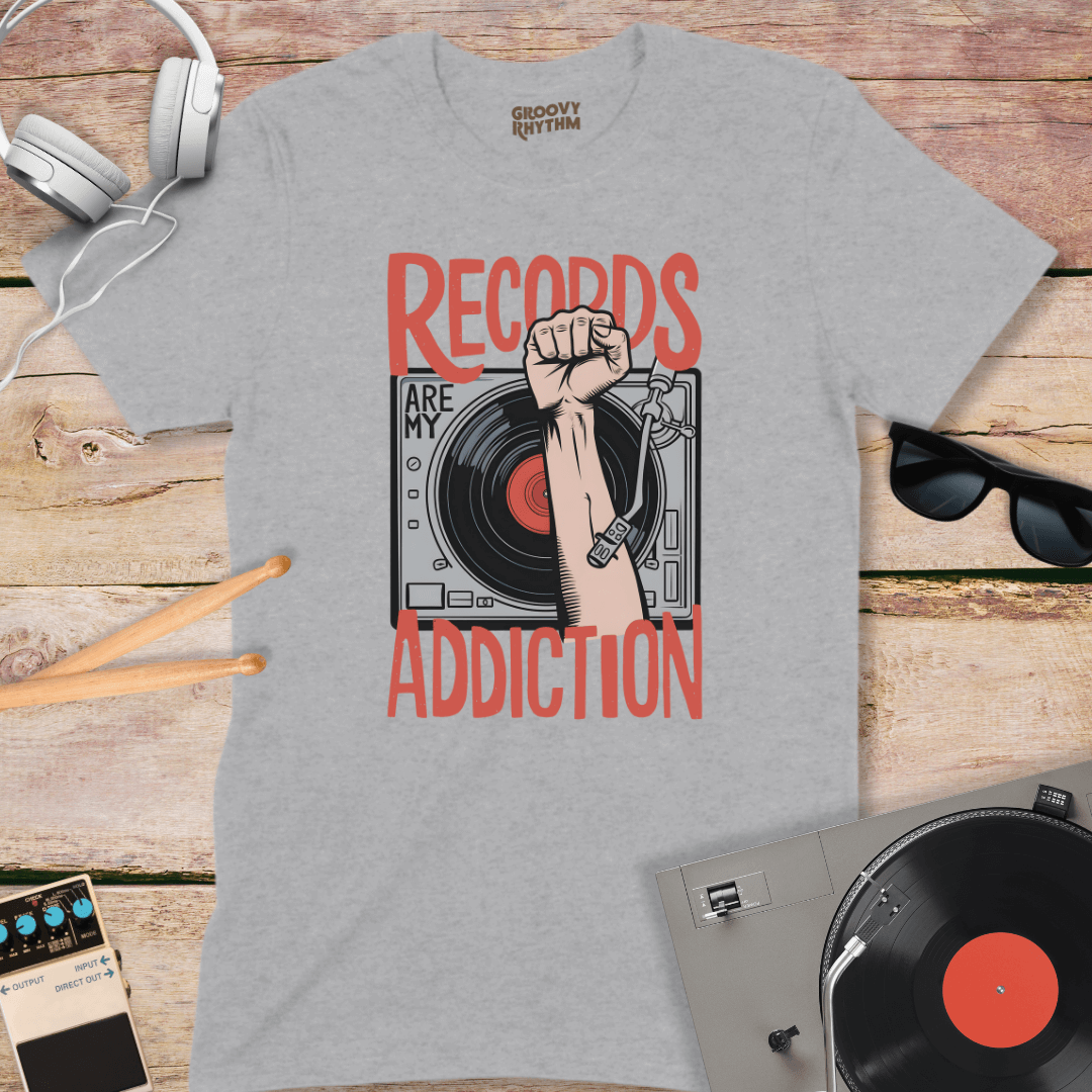 Records Are My Addiction T-Shirt