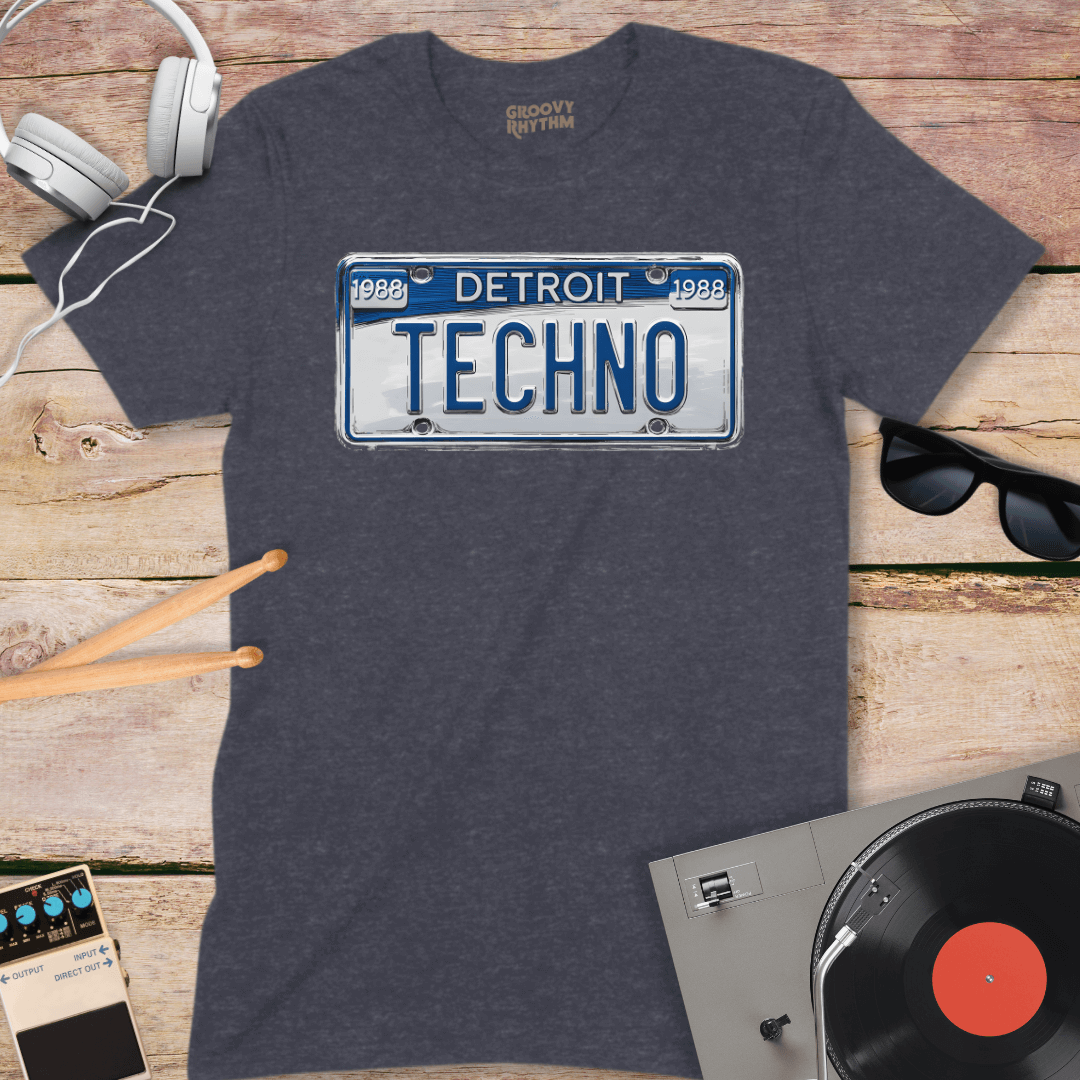 Detroit Techno Number Plate Tee