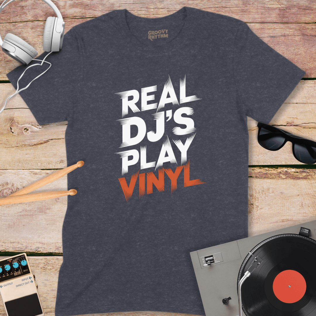 Real DJ's Play Vinyl Tee