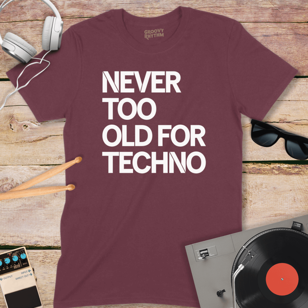 Never Too Old Techno Tee