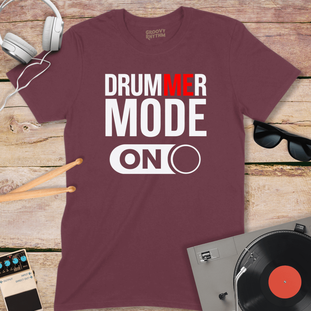 Drummer Mode On Tee