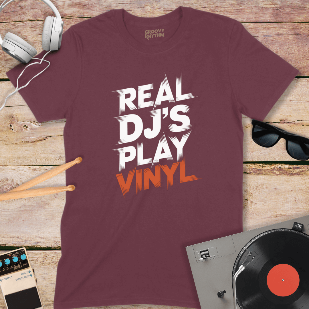 Real DJ's Play Vinyl Tee