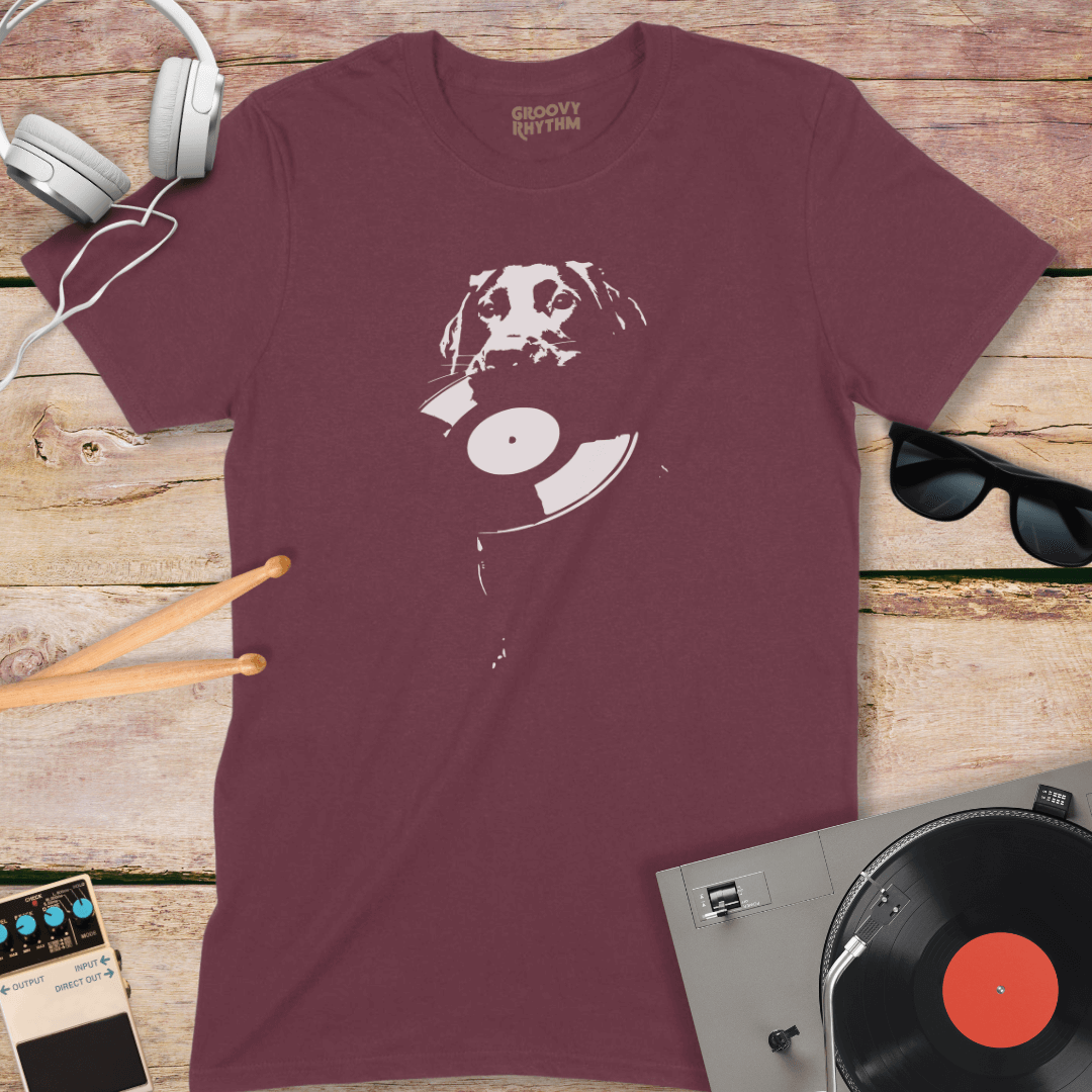 My Hound Loves Vinyl T-Shirt