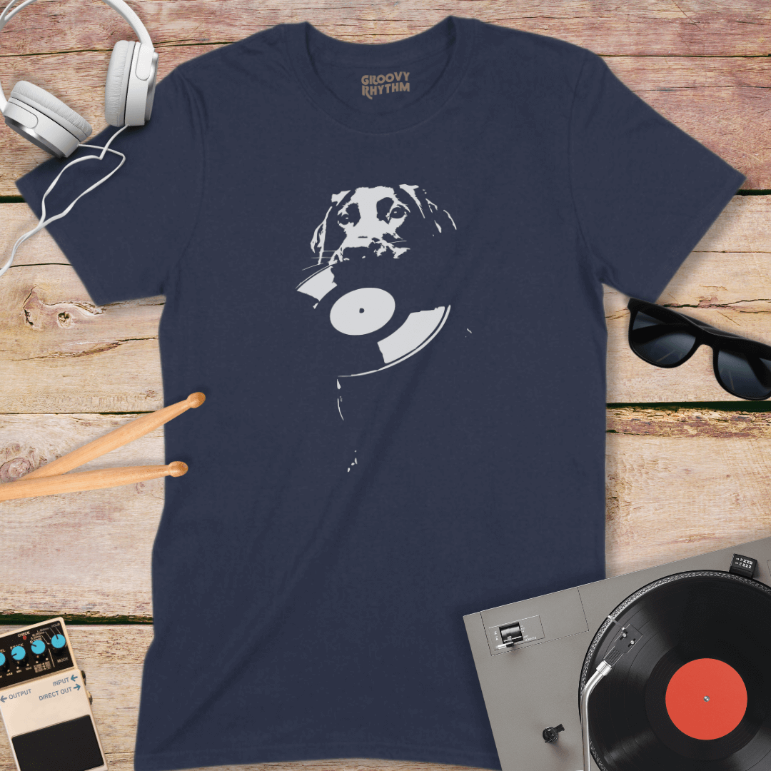 My Hound Loves Vinyl T-Shirt