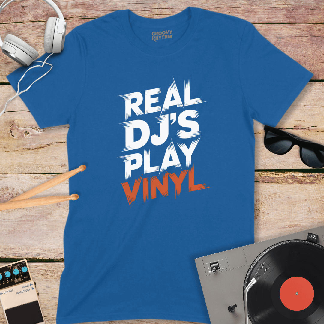Real DJ's Play Vinyl Tee