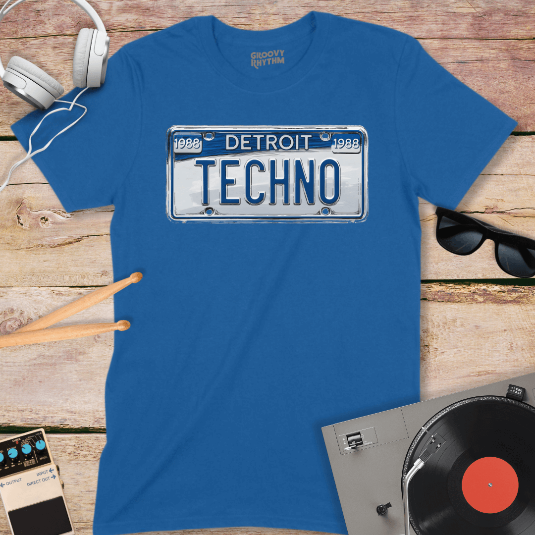 Detroit Techno Number Plate Tee