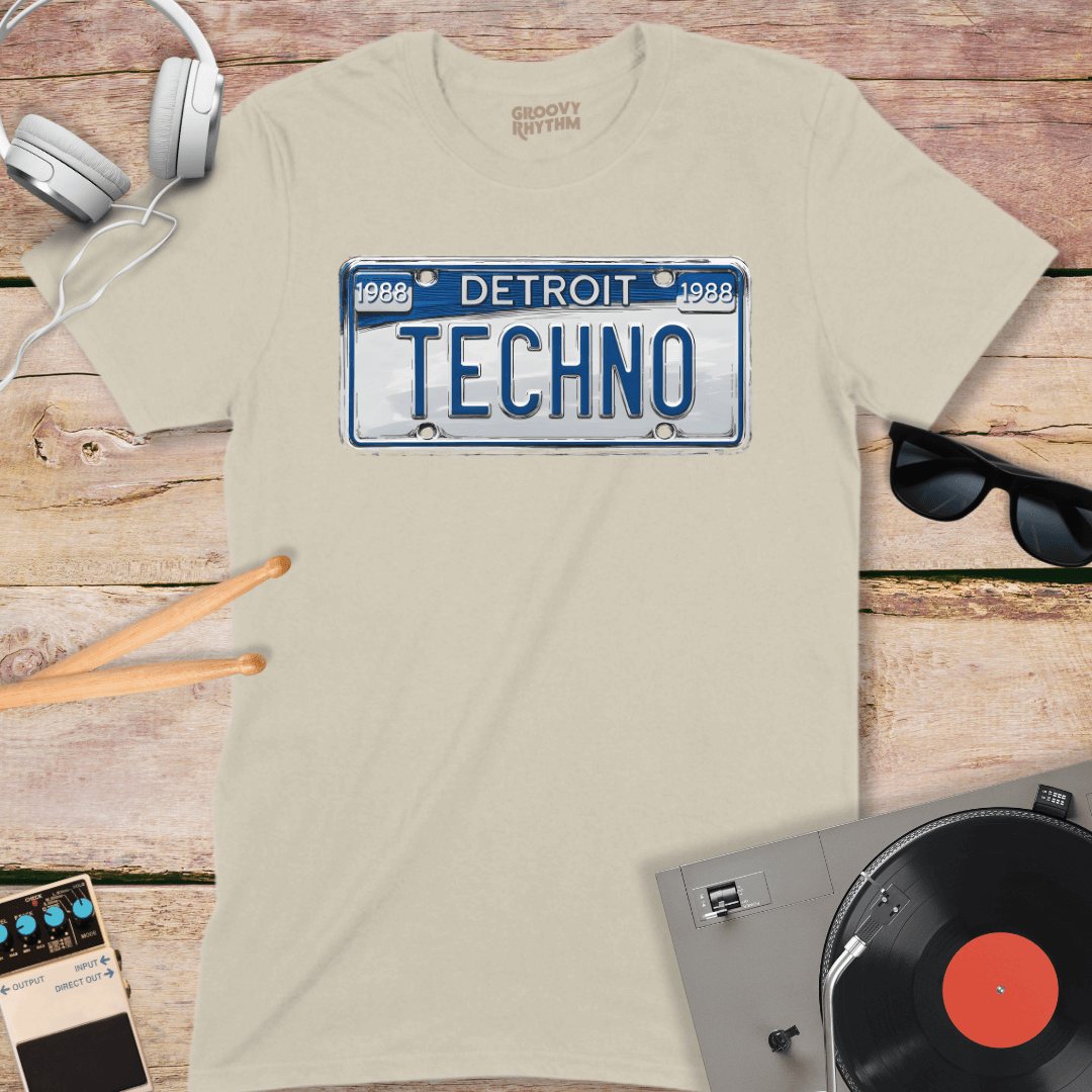Detroit Techno Number Plate Tee