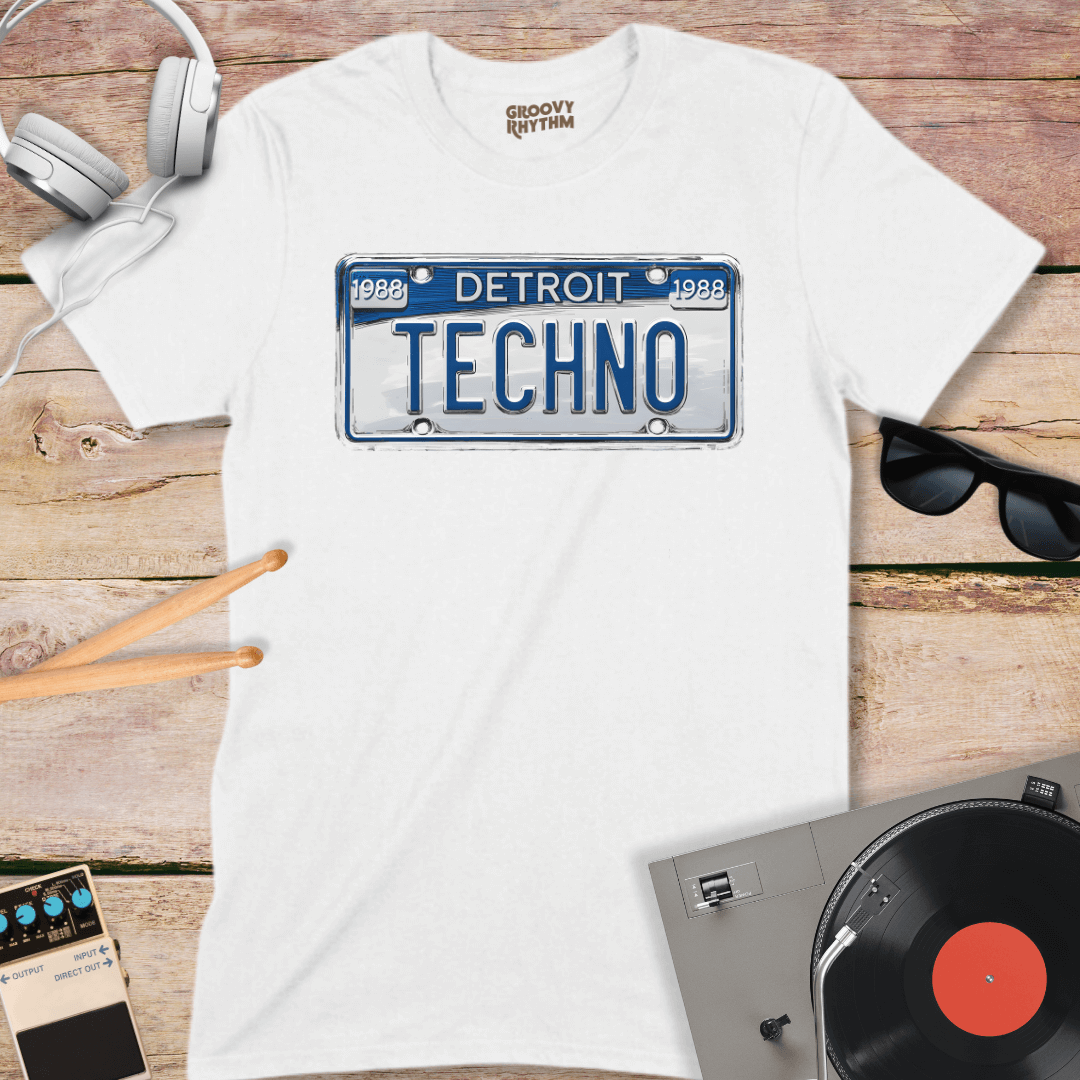 Detroit Techno Number Plate Tee