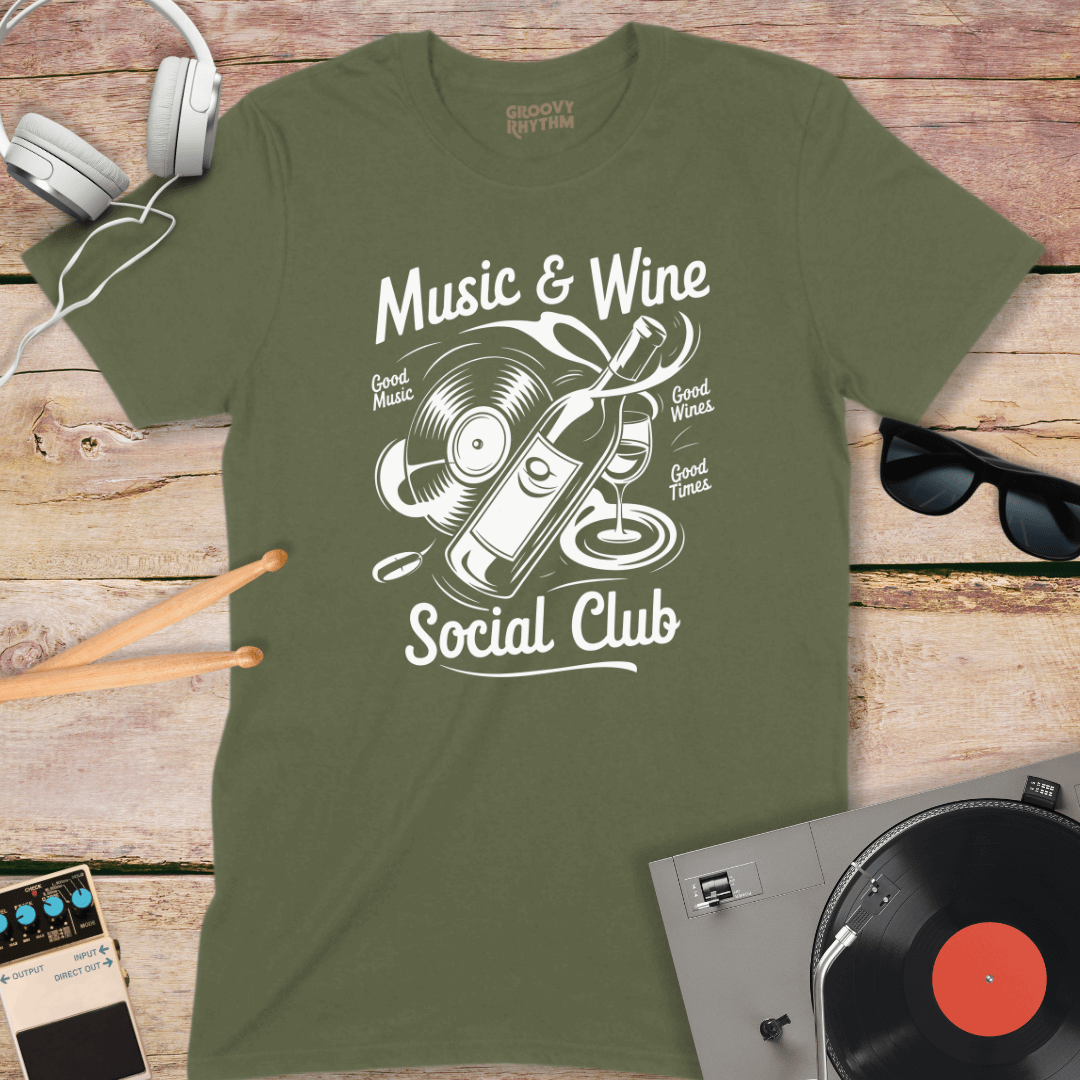 Music & Wine Social Club Tshirt