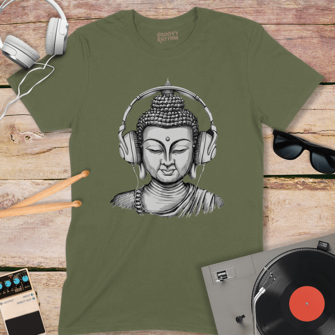 Buddha Loves Music Tshirt