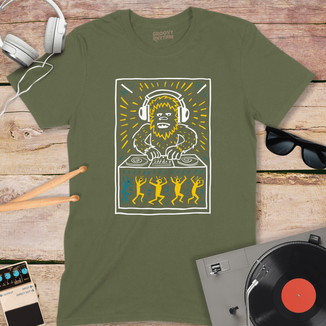 Bigfoot is a DJ Tshirt