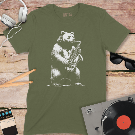 Saxy Bear Tshirt