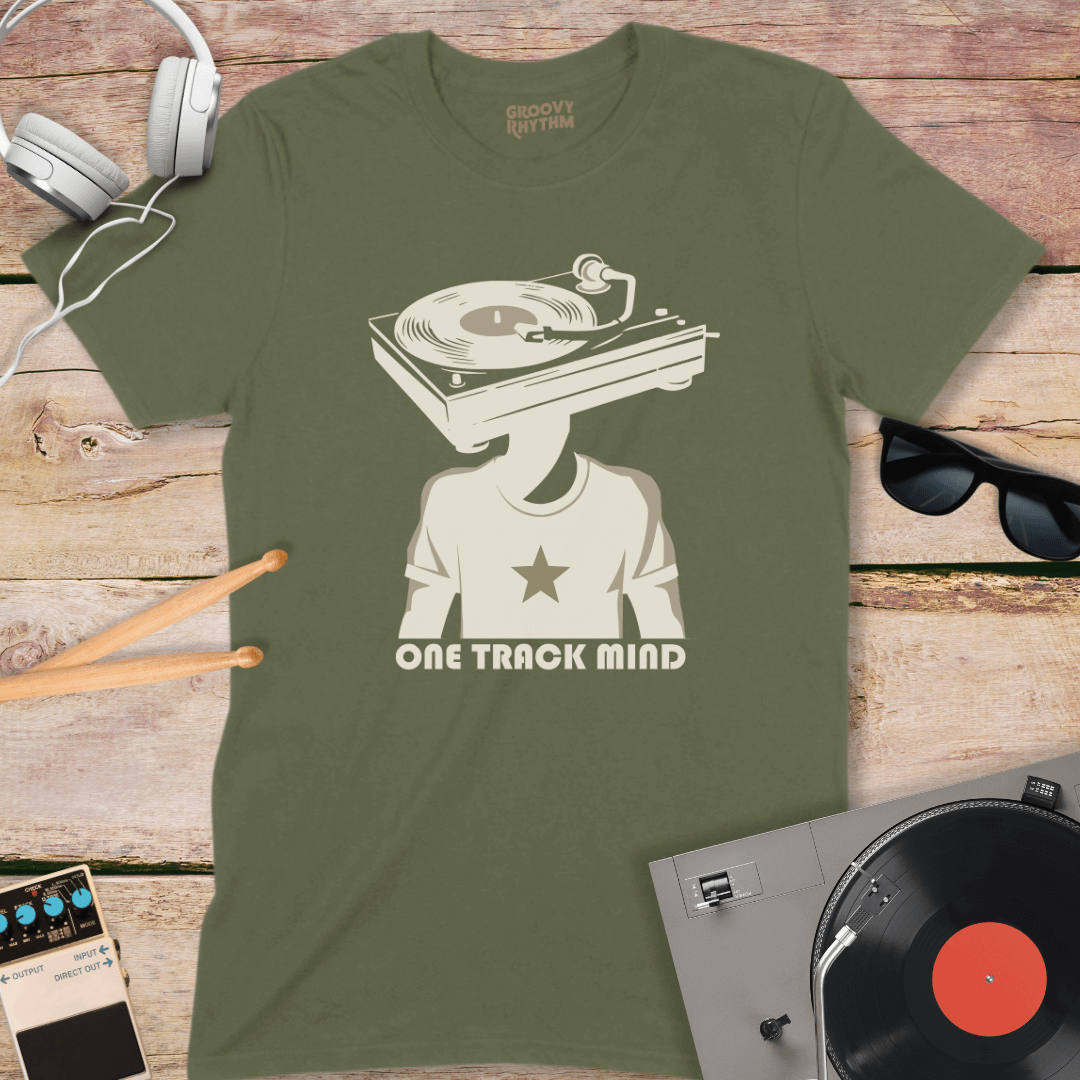 One Track Mind Vinyl Tee