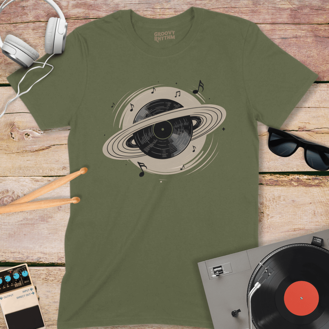 Vinyl Rings Tee – Groovy Rhythm