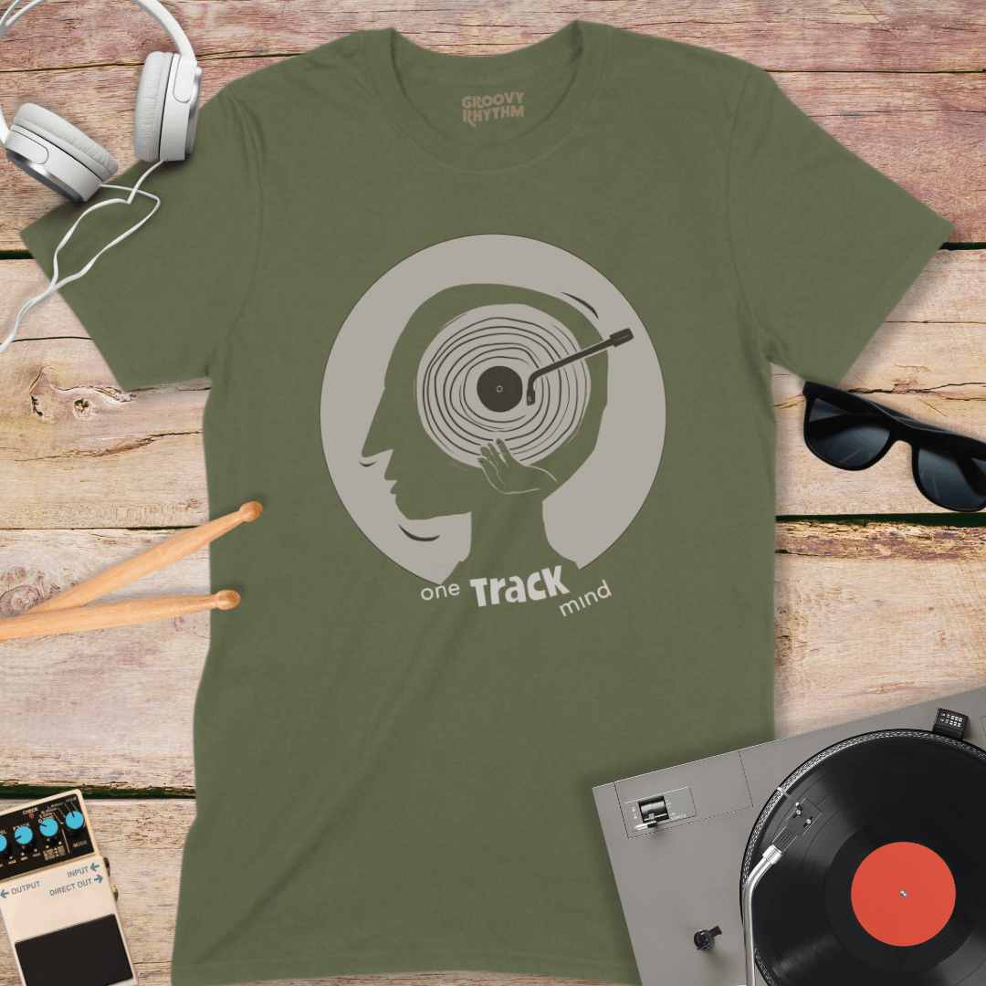 One Track Mind Vinyl Tee