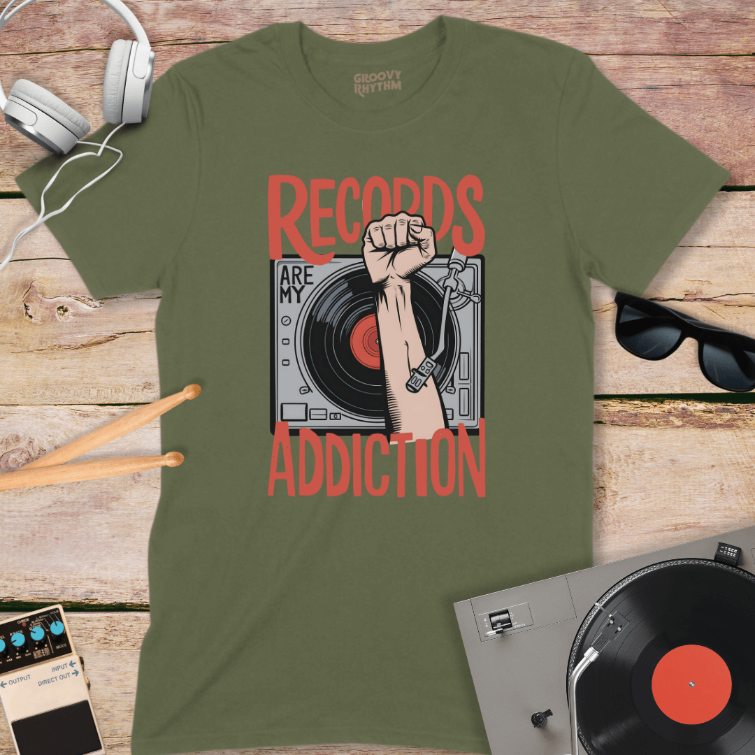 Records Are My Addiction T-Shirt