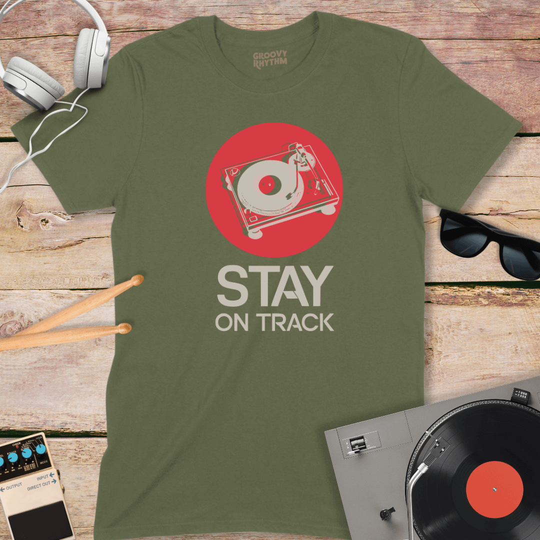 Stay on Track Vinyl T-Shirt