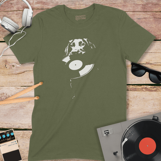 My Hound Loves Vinyl T-Shirt