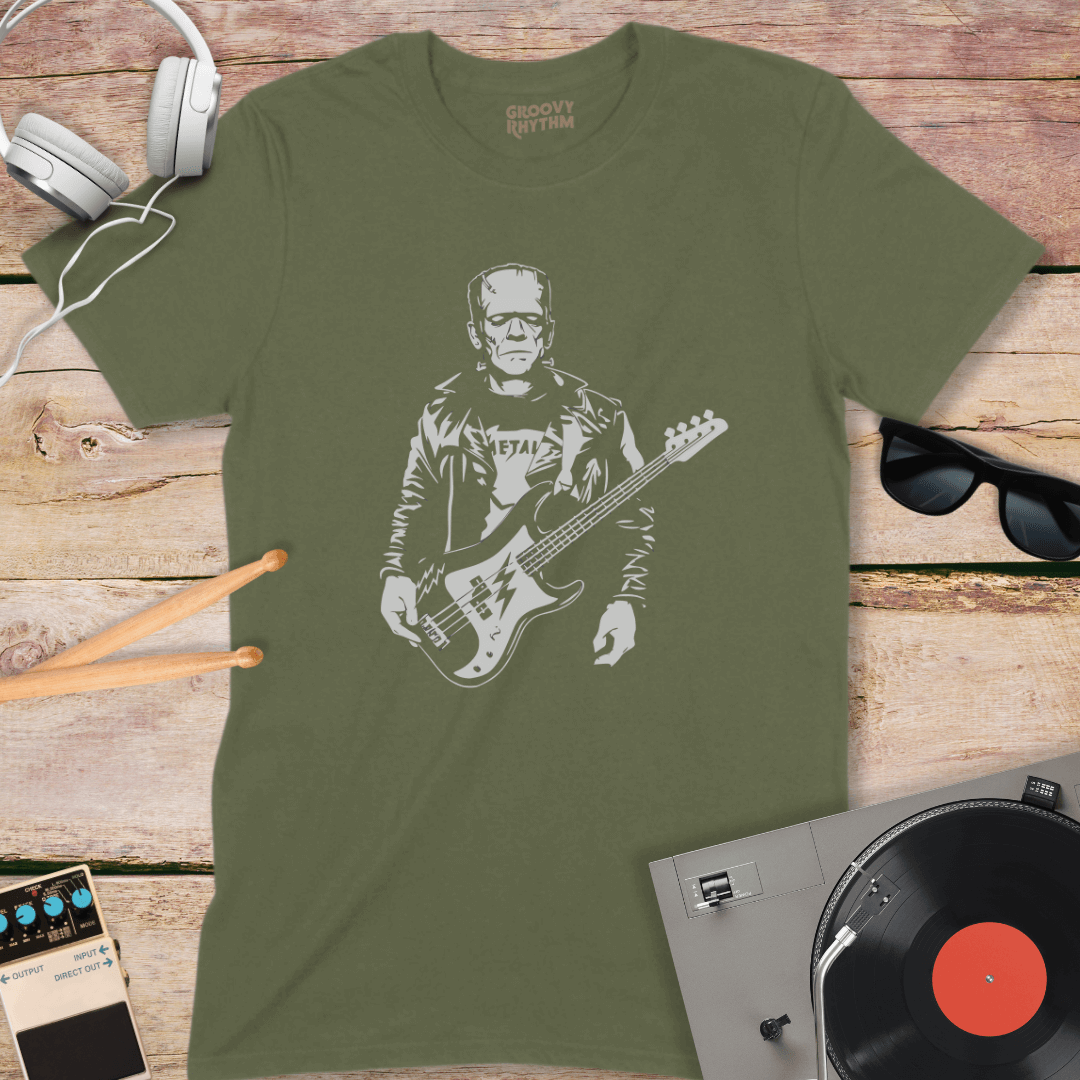 Frankenstein Rocks The Guitar Tee