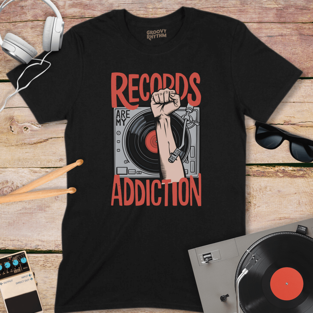 Records Are My Addiction T-Shirt