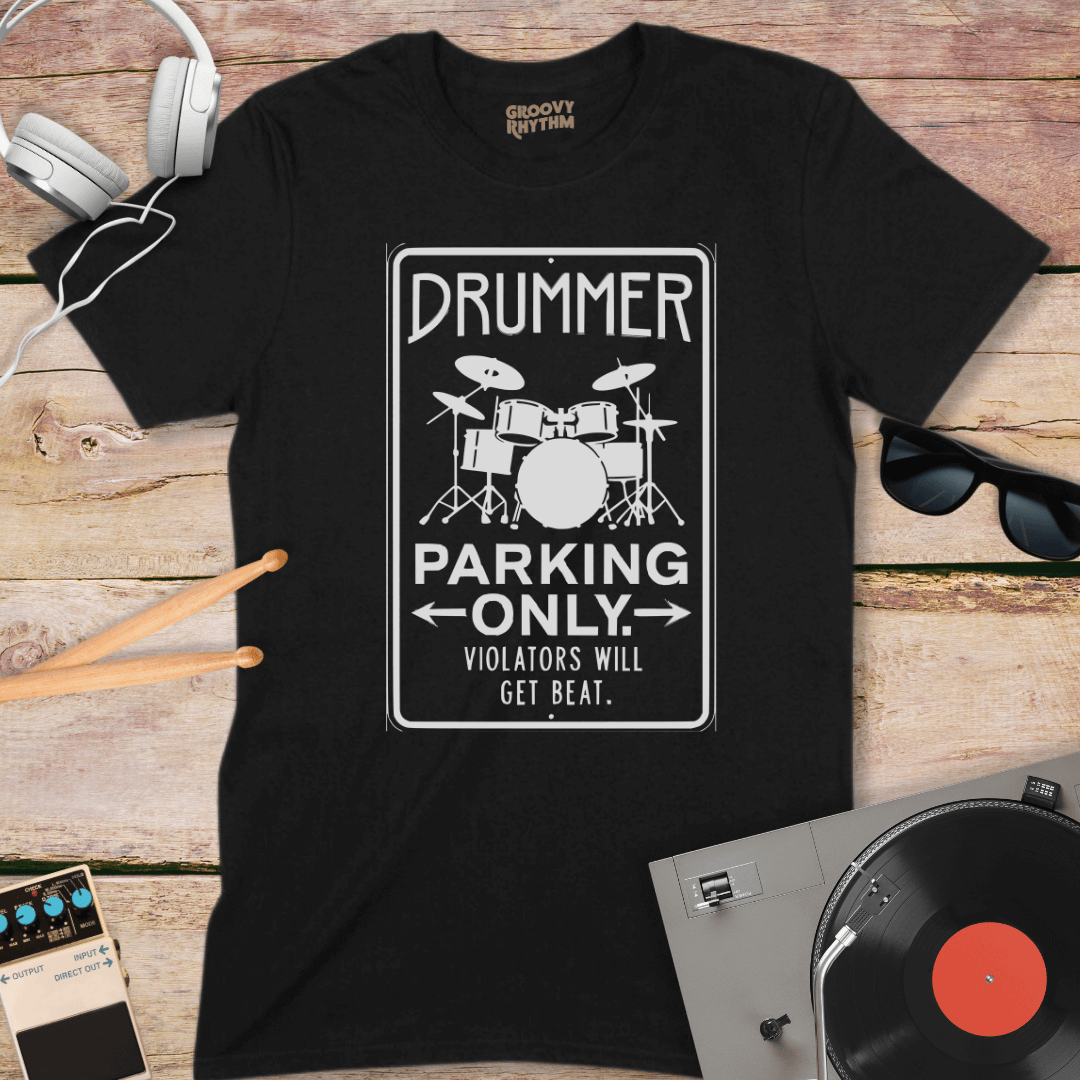 Drummer Parking Only Tee