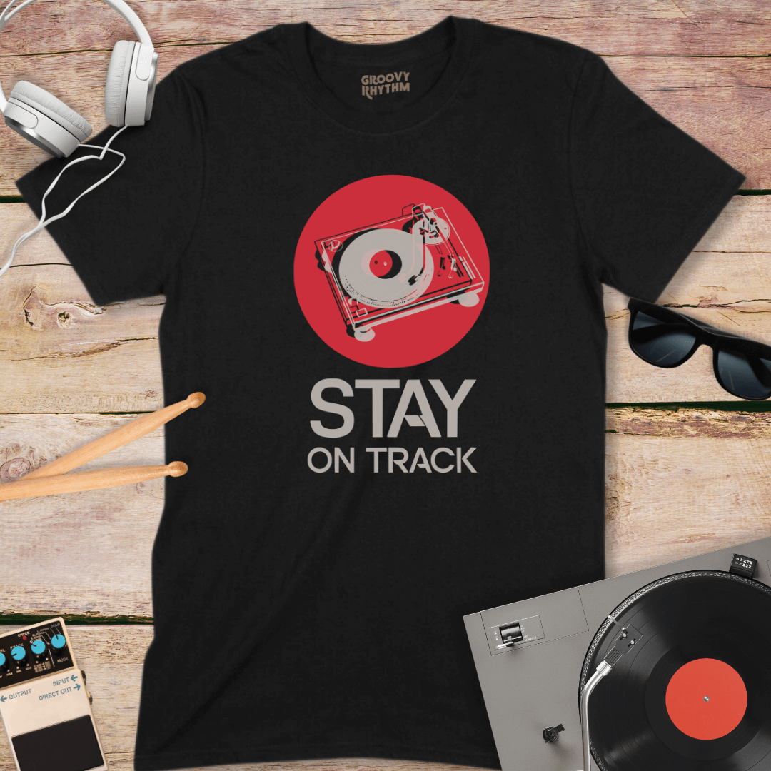 Stay on Track Vinyl T-Shirt