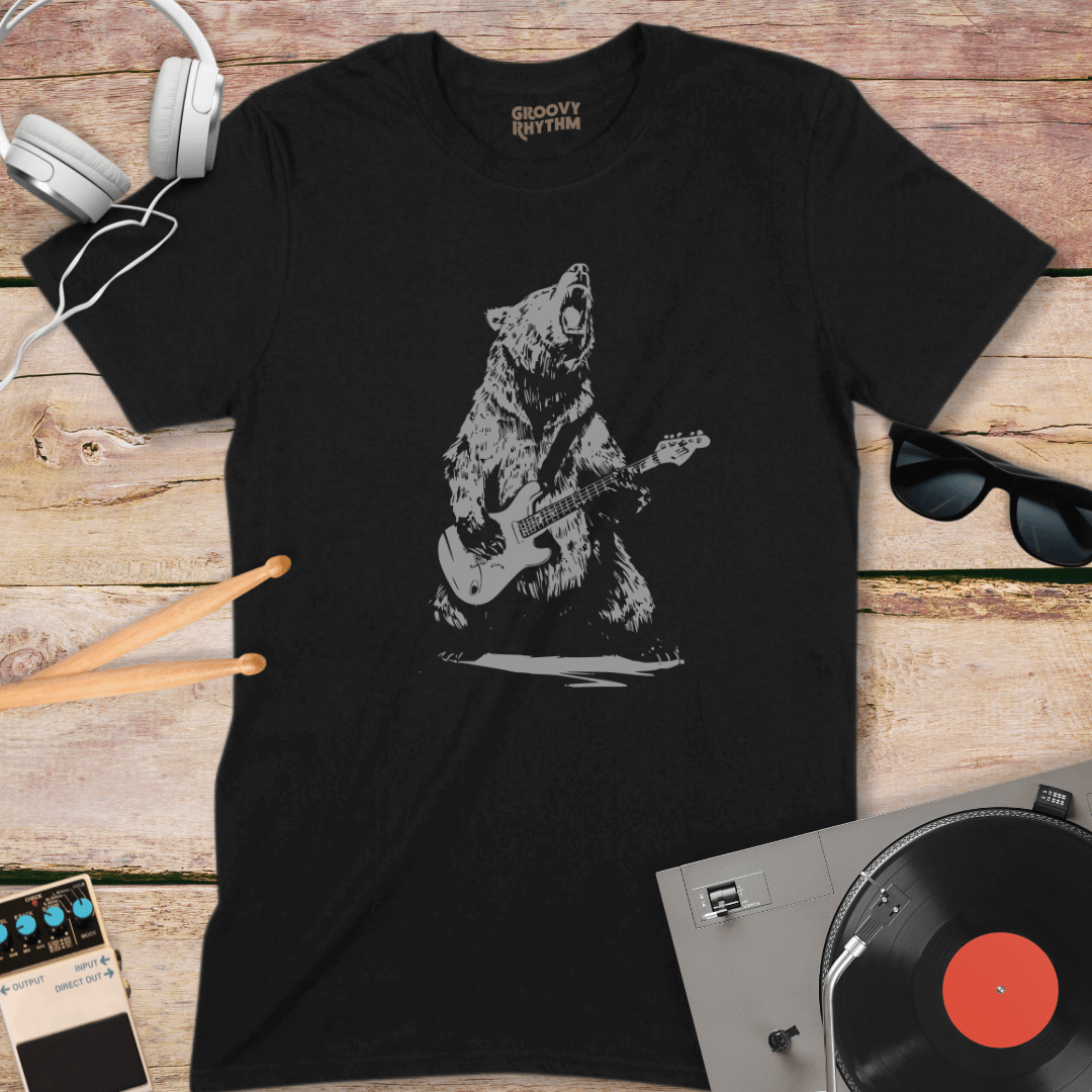 Bear Rocks The Guitar Shirt