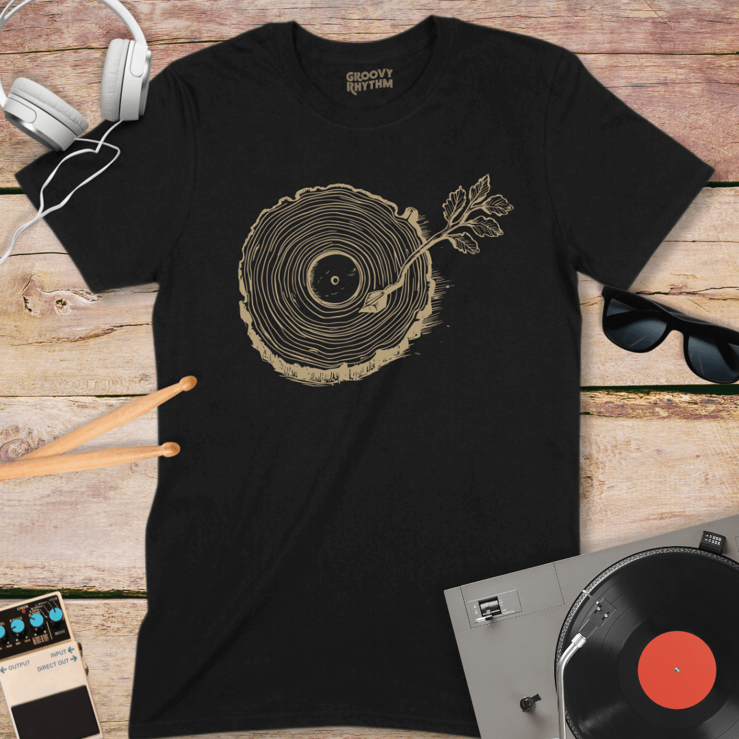 Tree Rings Vinyl T-Shirt