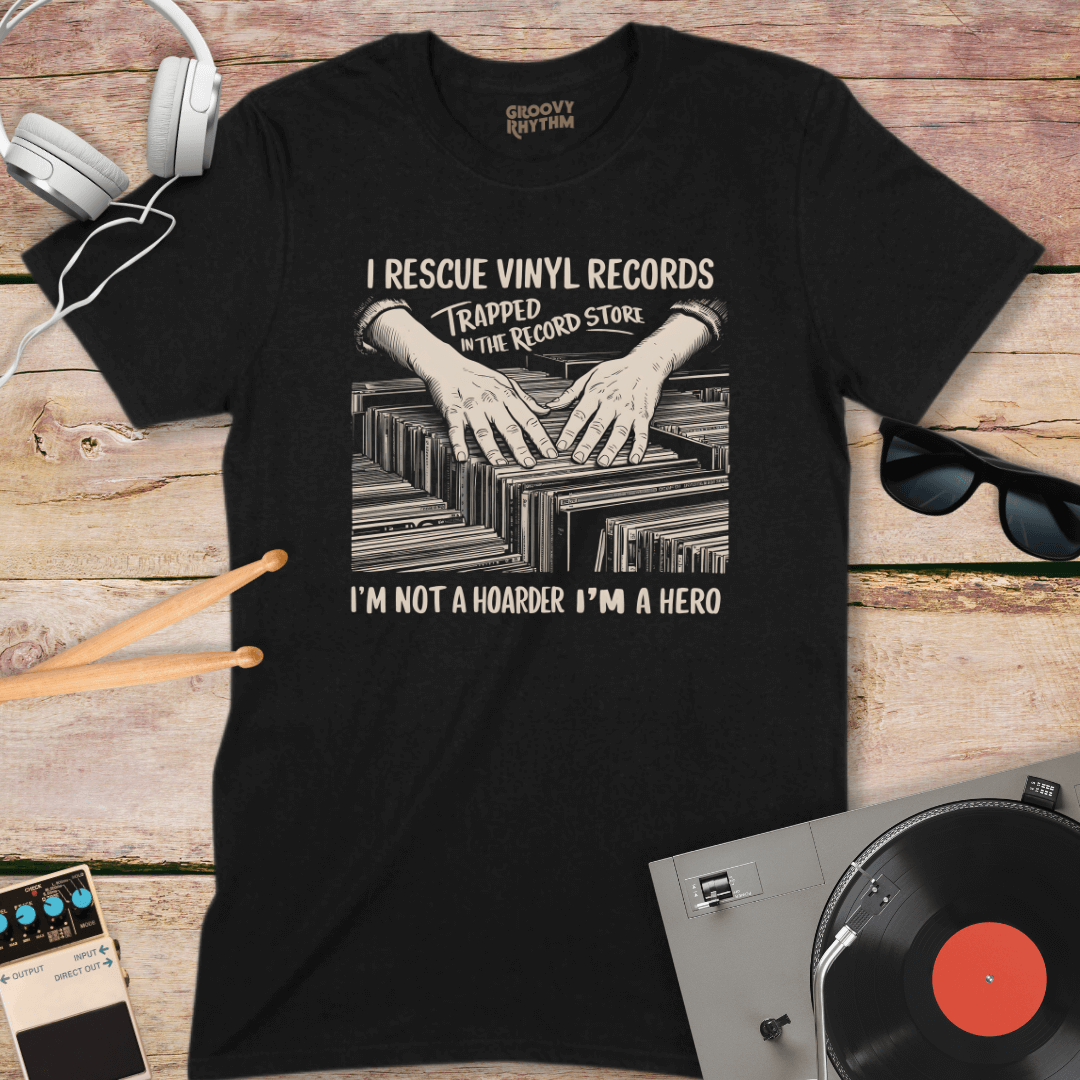 I Rescue Vinyl Records T-shirt