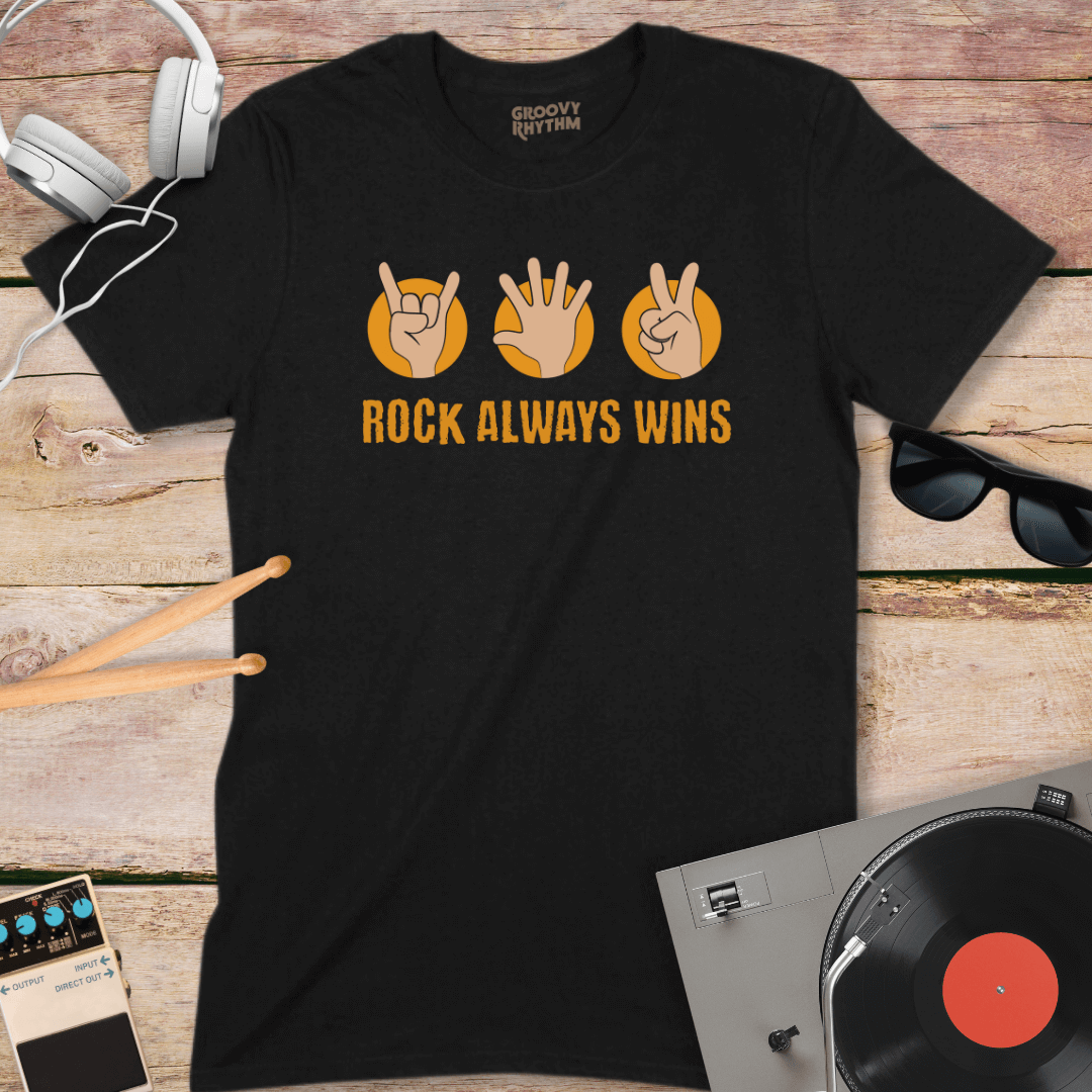 Rock Always Wins Tshirt