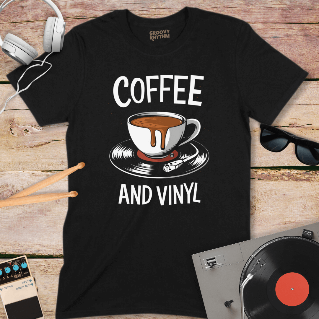 Retro Coffee & Vinyl Tshirt