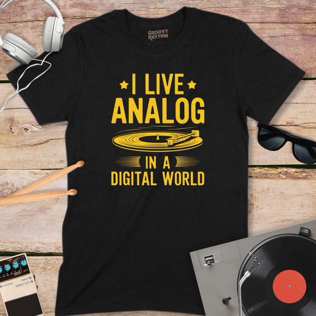 I Live Analog Tee