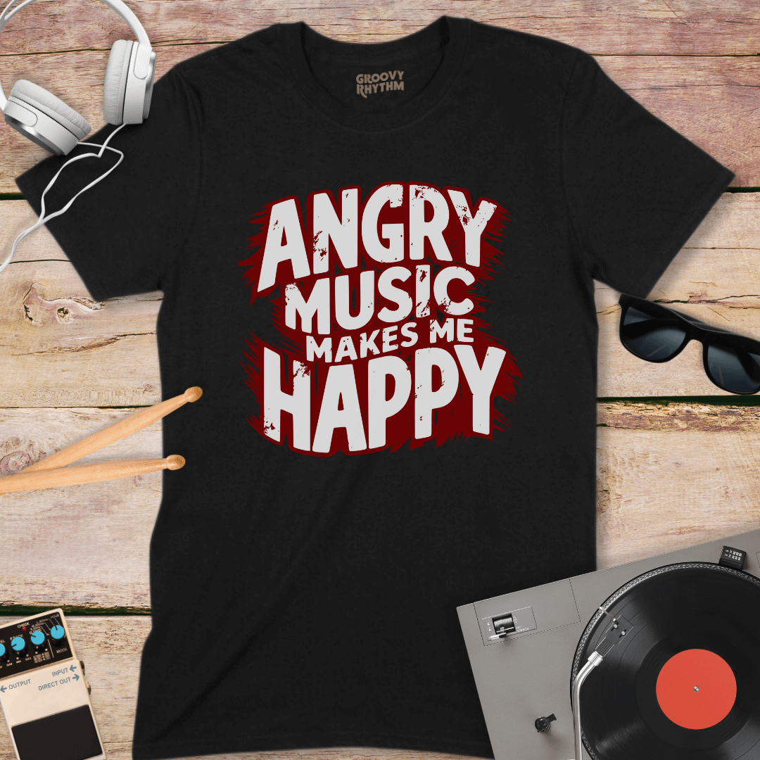 Angry Music Makes Me Happy Tee