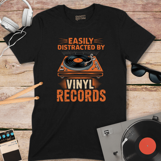 Easily Distracted by Vinyl Tee