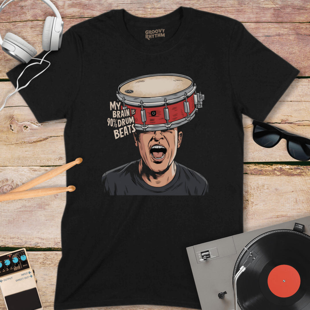 My Brain is 90% Drum Beats Tee