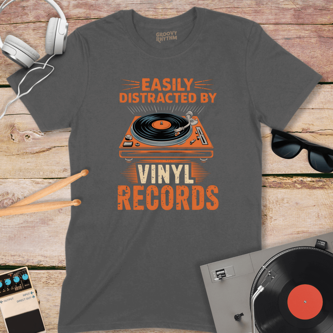 Easily Distracted by Vinyl Tee