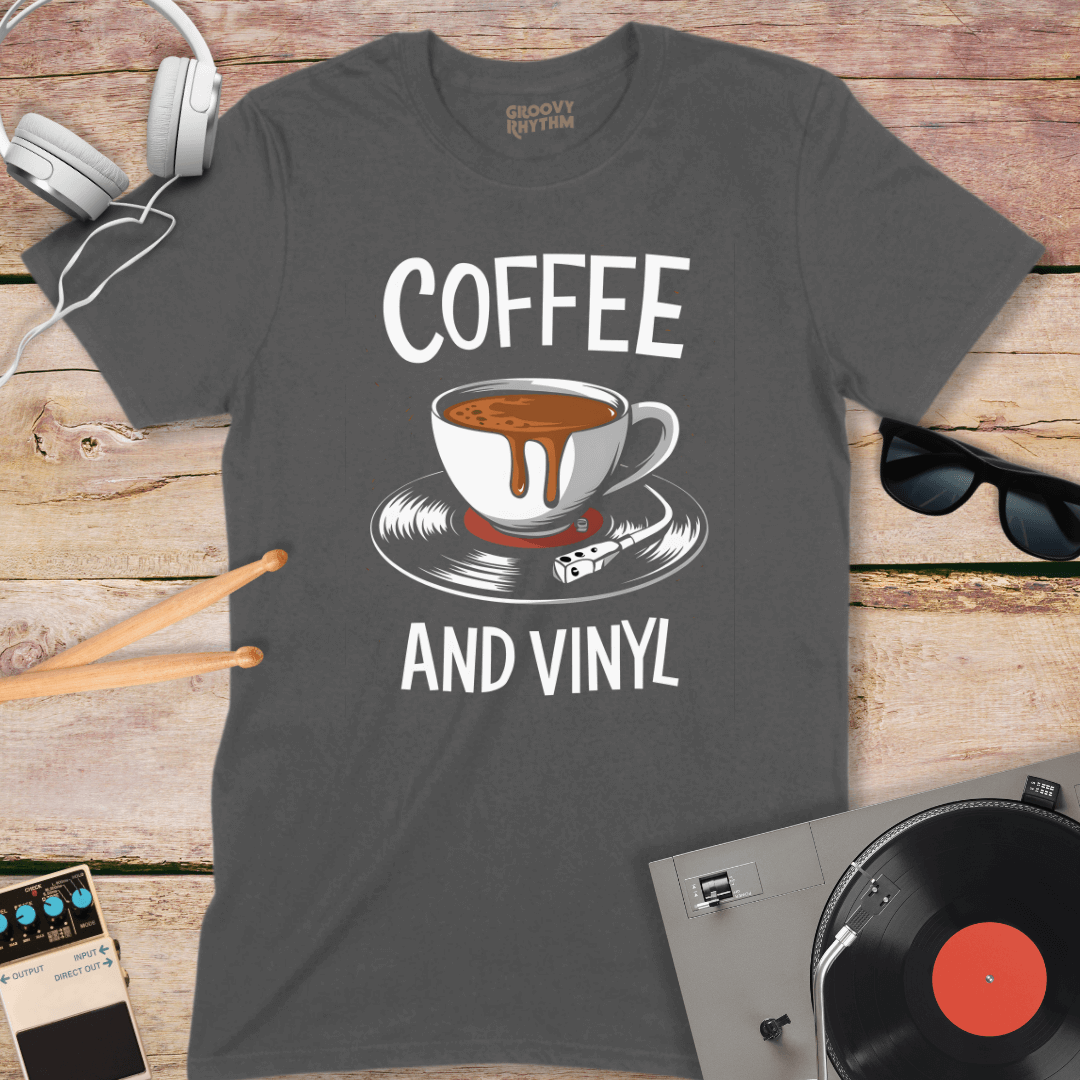 Retro Coffee & Vinyl Tshirt