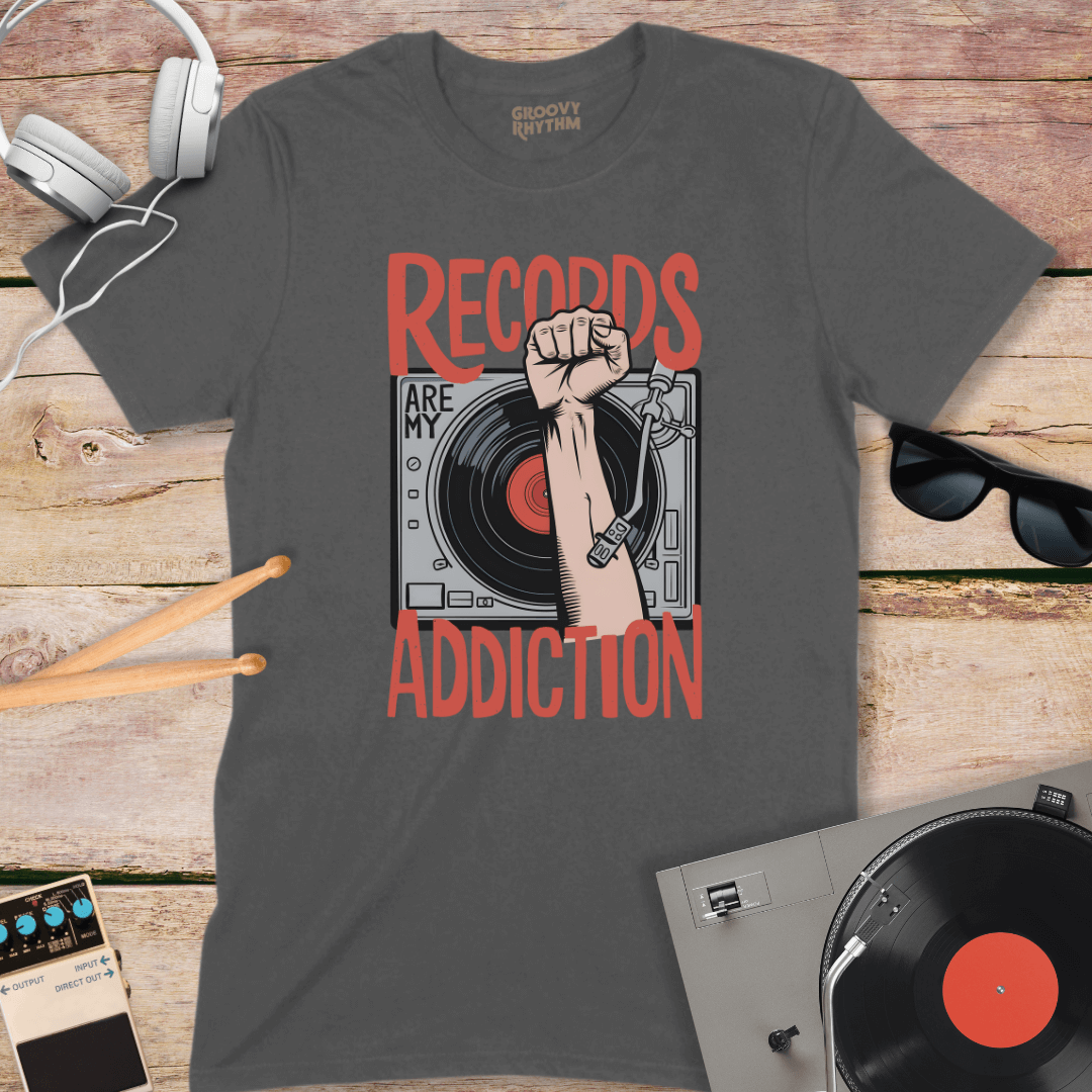 Records Are My Addiction T-Shirt